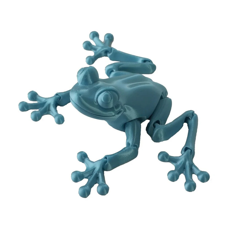 3D Station 3D Printed Frog  - Blue  - مجسم ثلاثي الأبعاد